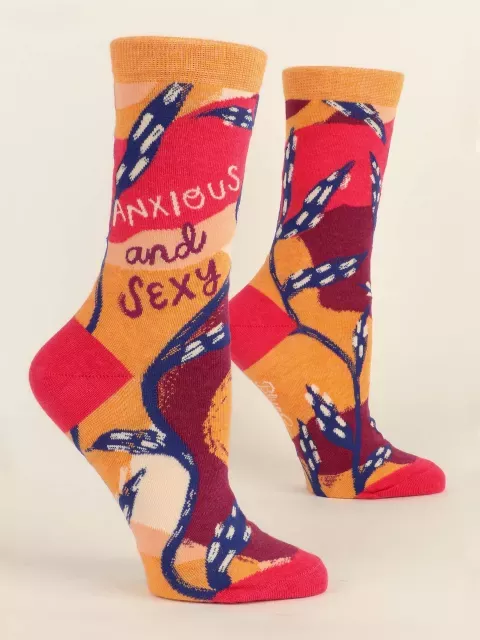 Blue Q "Anxious and Sexy" women's socks