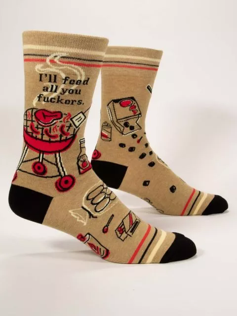 Blue Q - I'll Feed All You Fuckers - Men's Socks