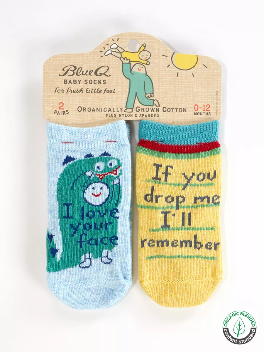 Blue Q - I Love Your Face/ If You Drop Me I'll Remember - Baby Socks