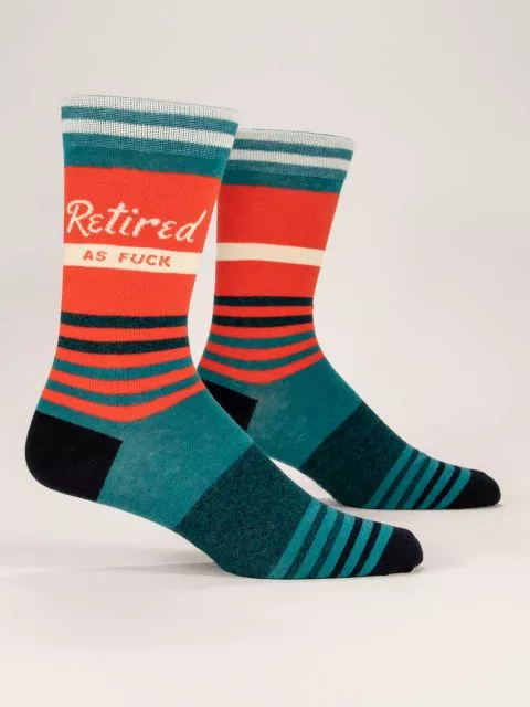 Blue Q - Retired As Fuck - Men's Socks