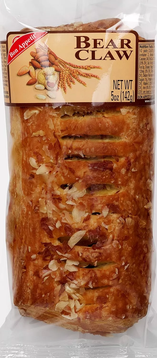 Bon Appetit Bear Claw 5oz 8 Per Box