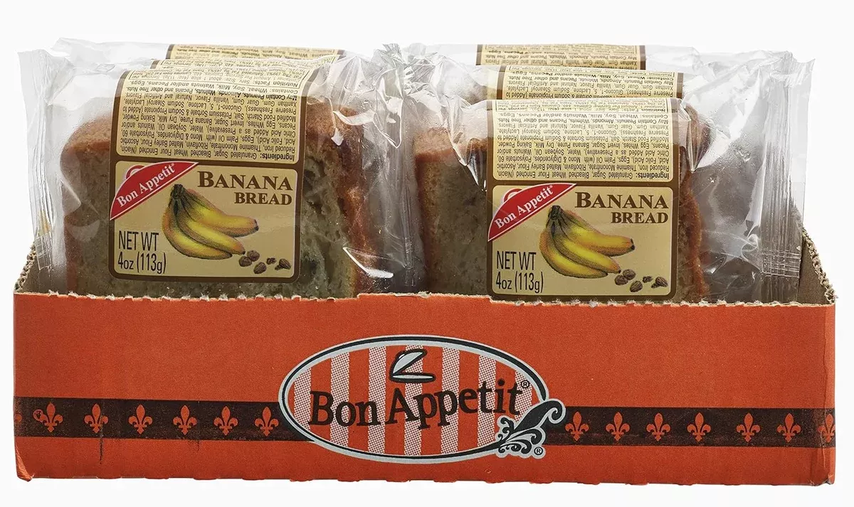 Bon Appetit Cake Banana Nut 4oz 8 Per Box