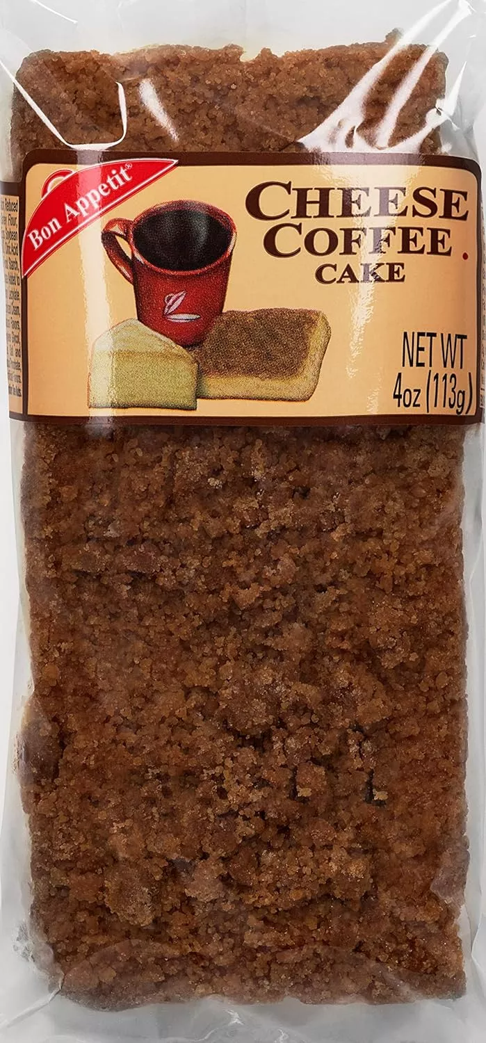 Bon Appetit Coffee Cake Bar Cheese 4oz 8 Per Box