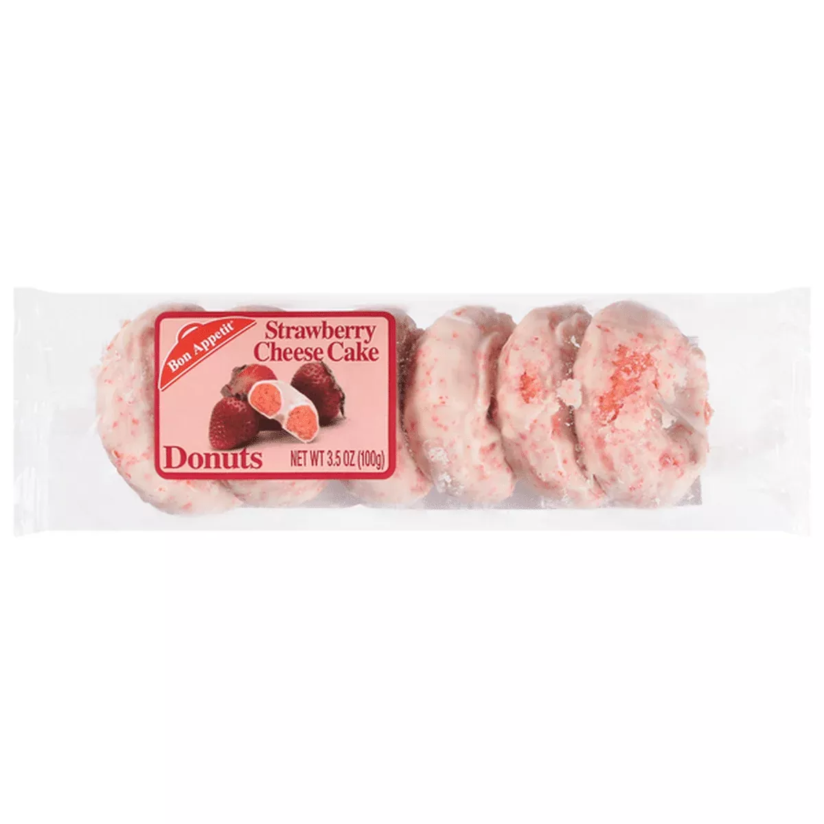 Bon Appetit Donut Strawberry Cheese Mini 6ct 8 Per Box