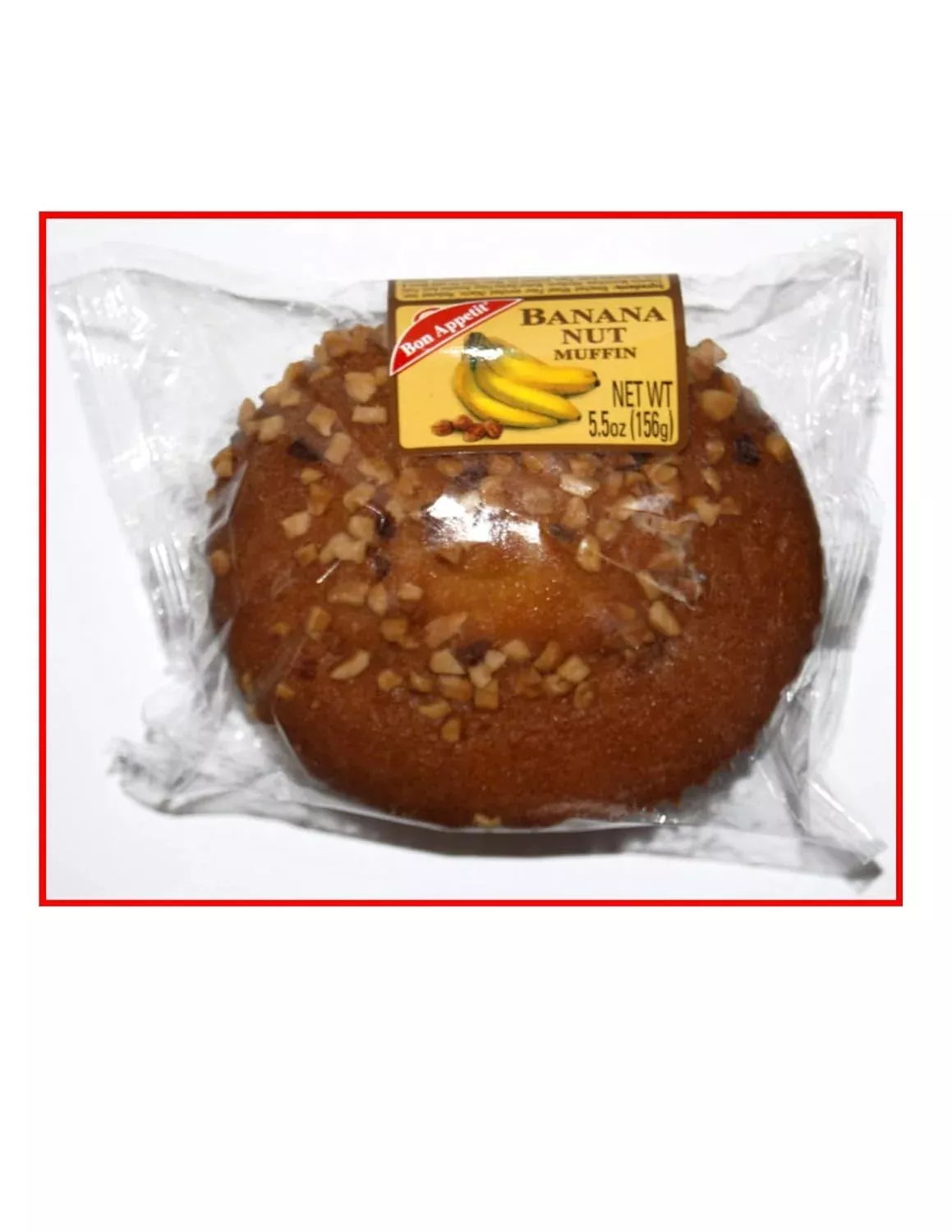 Bon Appetit Muffin Banana Nut 5oz 8 Per Box