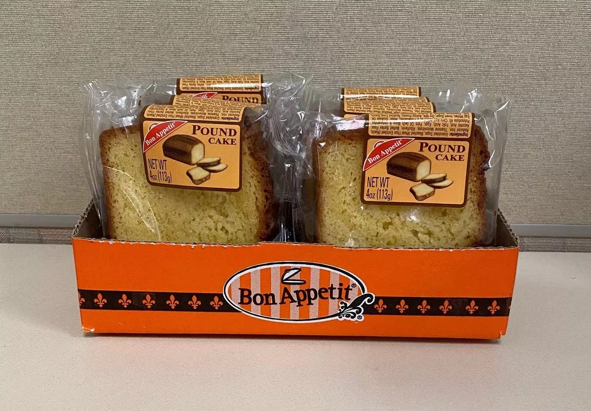 Bon Appetit Pound Cake 4oz 8 Per Box