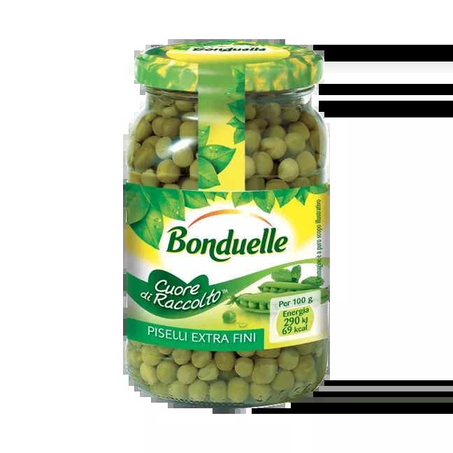 Bonduelle Peas, Piselli Extra Fini, 18.6 oz | 530g