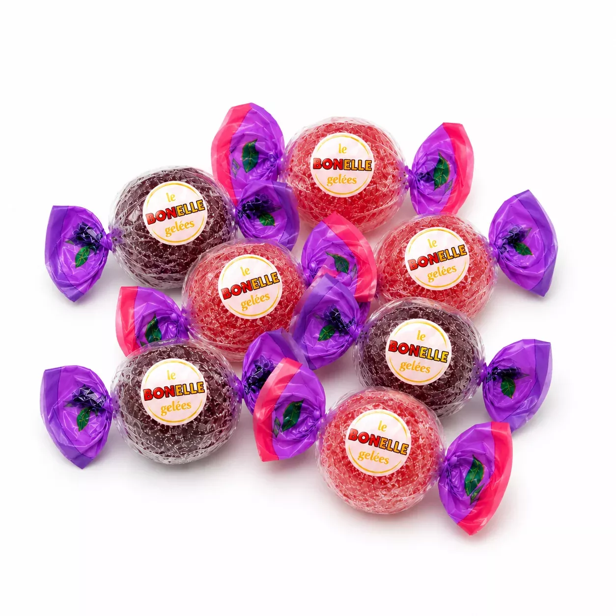 Bonelle Fruit Jelly Candy – Assorted Berry Flavors – Bulk Value Bag – 1 lb