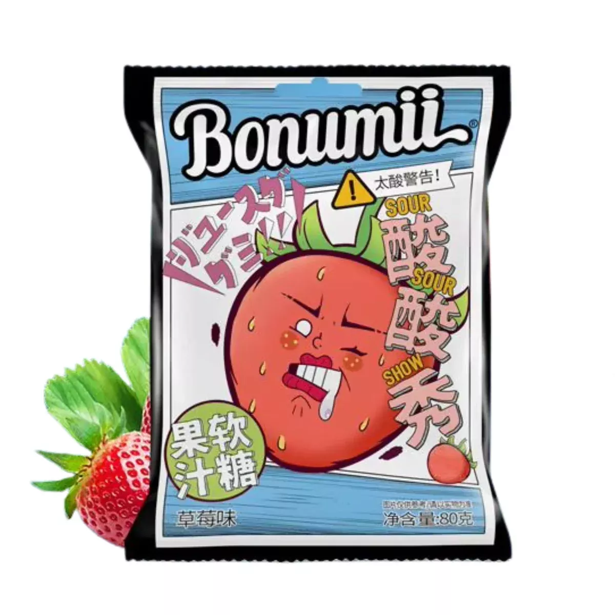 Bonumii Sour Show Juice Gummy- Strawberry
