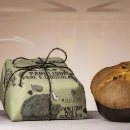 Borsari - Panettone with Pears and chocolate chips - 1Kg - 2.2 lb