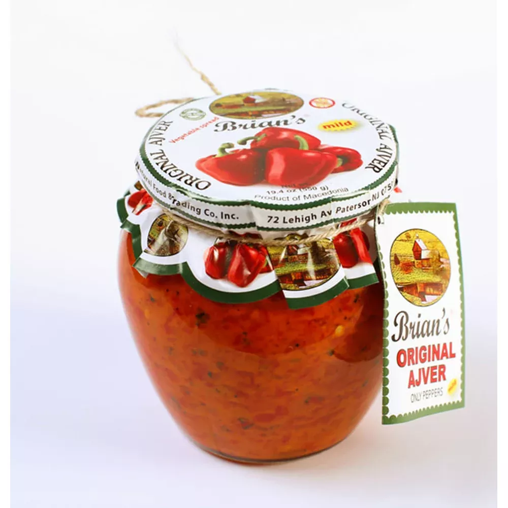 Brian's Original Ajver Mild, Only Peppers, 19.4 oz - 550g