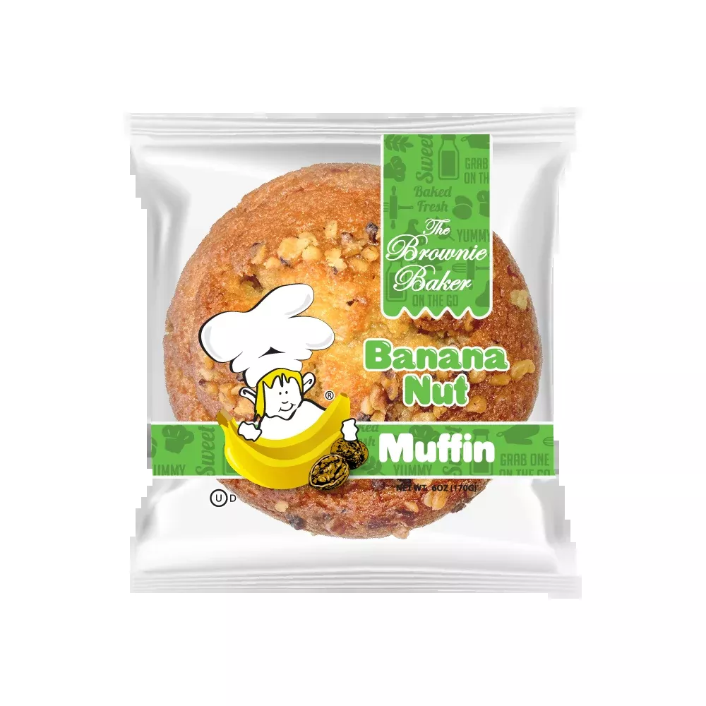 The Brownie Baker Banana Nut Muffin 6 oz (Pack of 6)