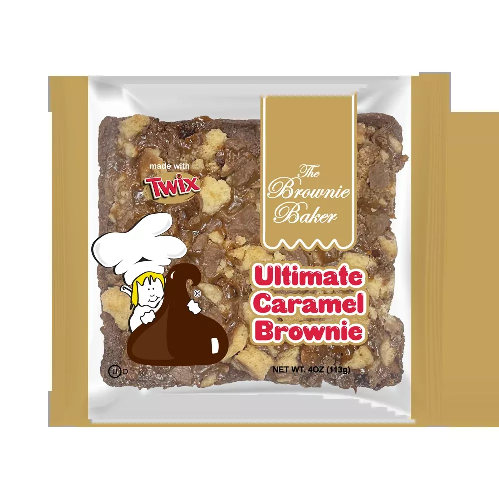 The Brownie Baker Brownie Caramel Twix Ultimate 4 oz (Pack of 12)