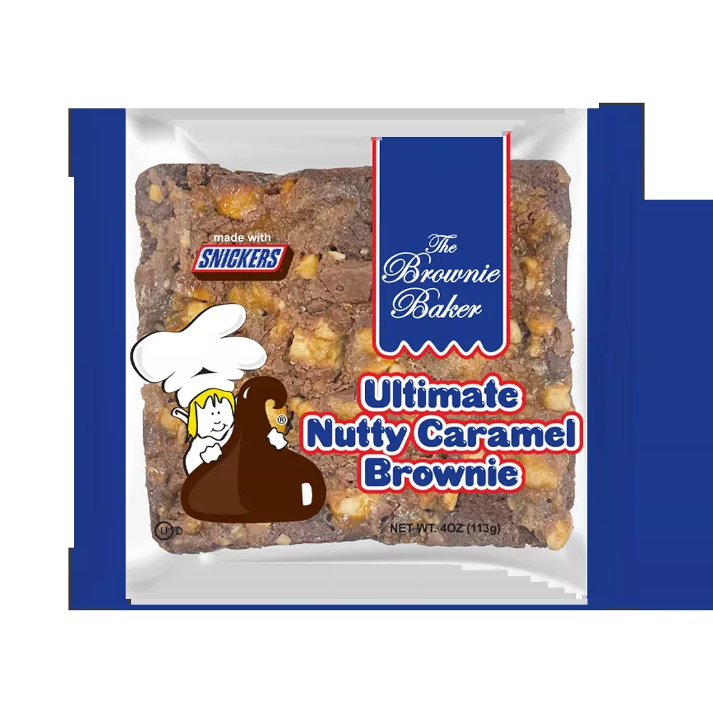 The Brownie Baker Brownie Carmel Snickers 4 oz (Pack of 12)