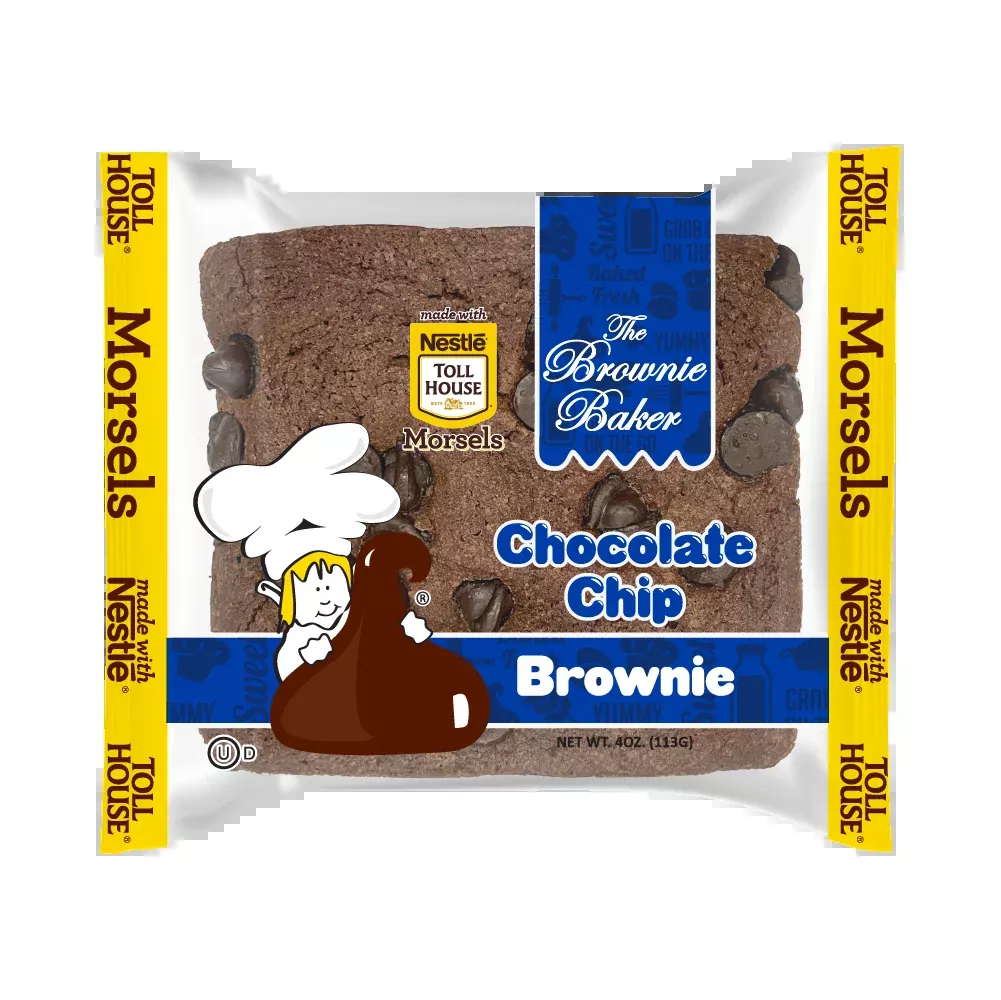 The Brownie Baker Brownie Chocolate Chip 4 oz (Pack of 12)