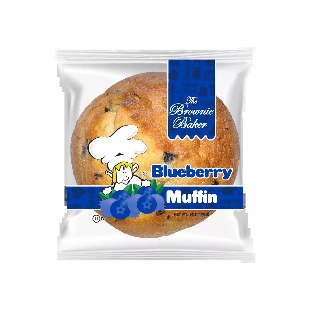 The Brownie Baker Muffin Blueberry 6 oz (Pack of 6)