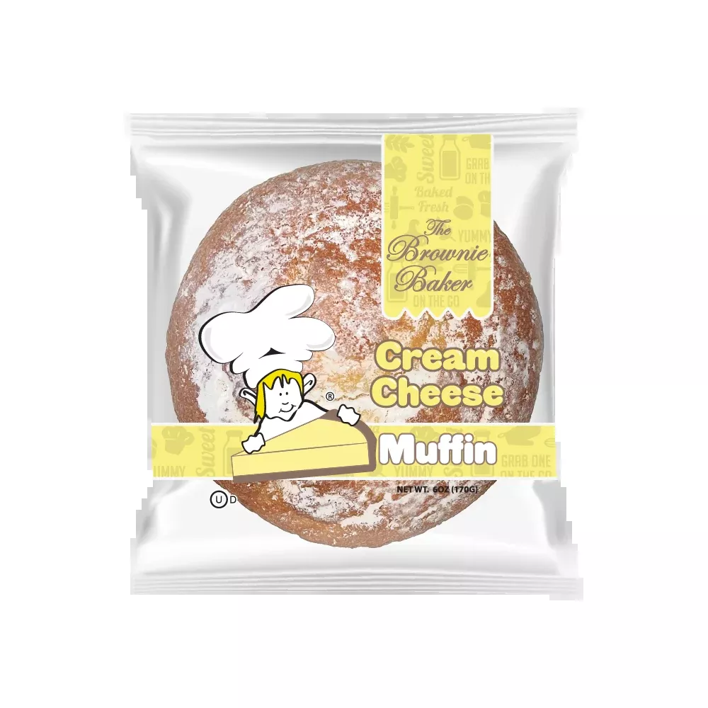 The Brownie Baker Muffin Cream Cheese 6 oz (Pack of 6)