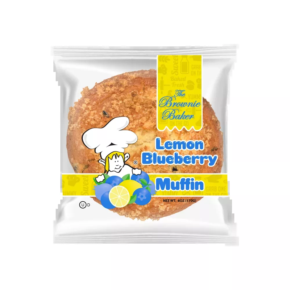 The Brownie Baker Muffin Lemon Blueberry (Pack of 6)