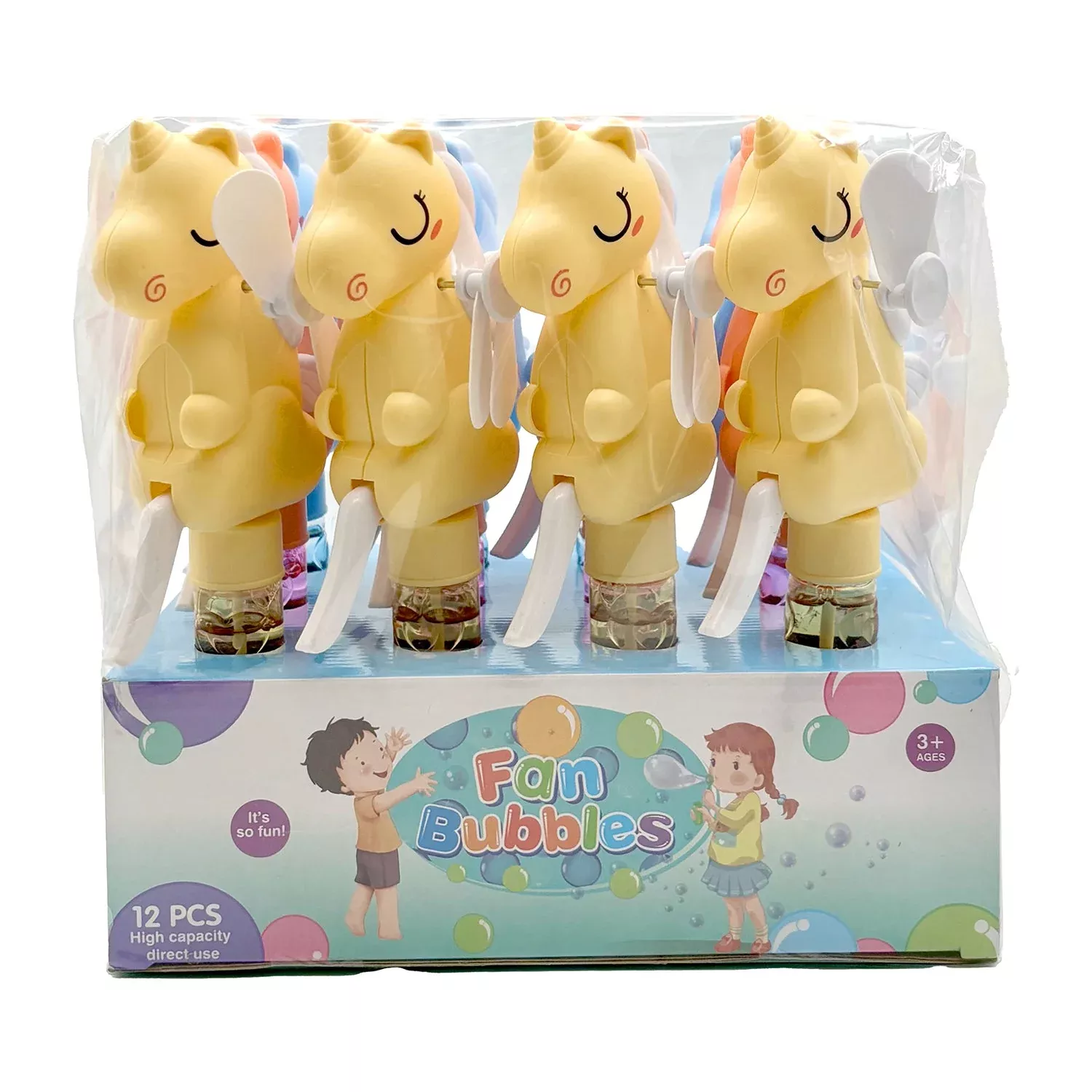 Bubble Stick Animal with Fan | 12ct, Box