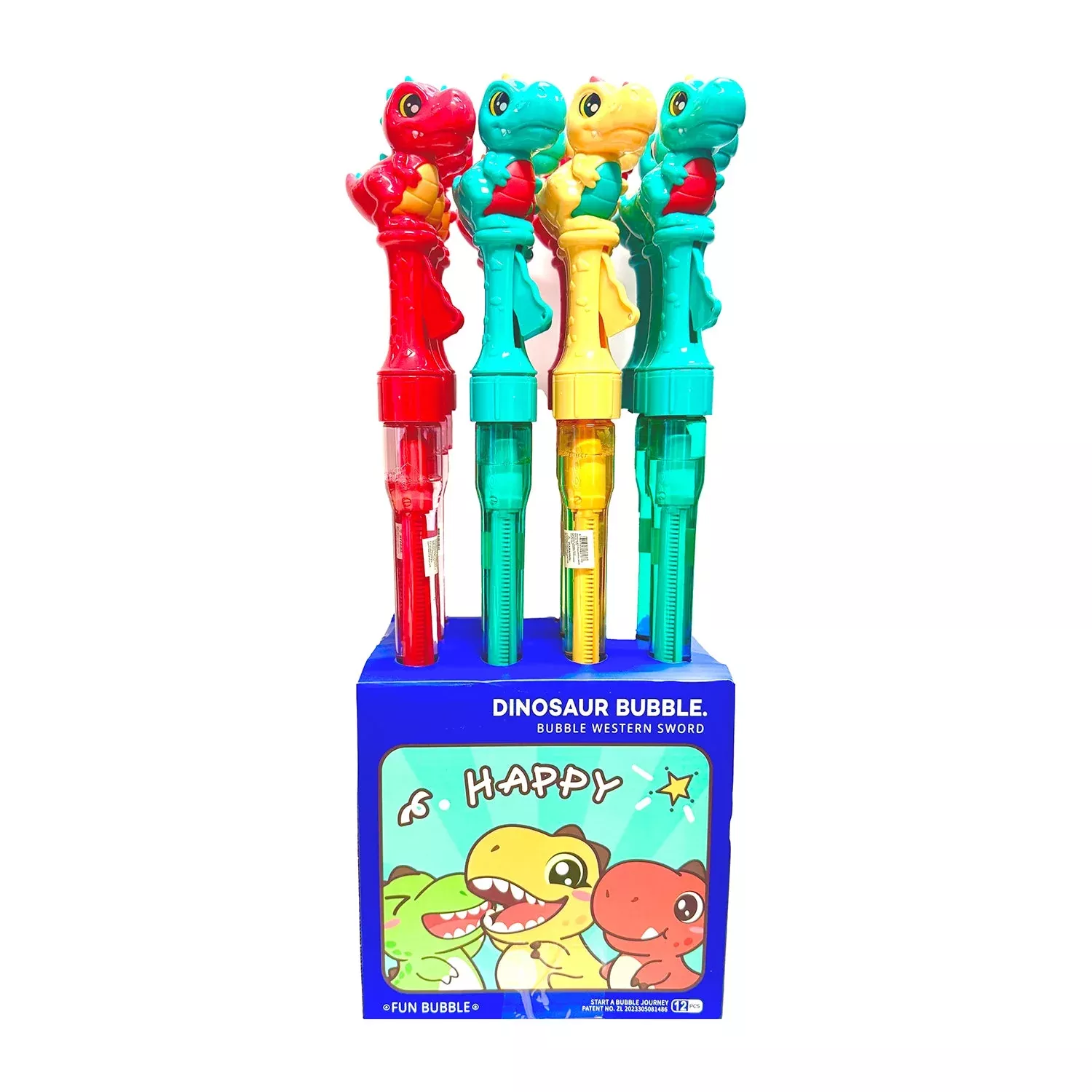 Bubble Stick Wand Dinosaur | 12ct, Box