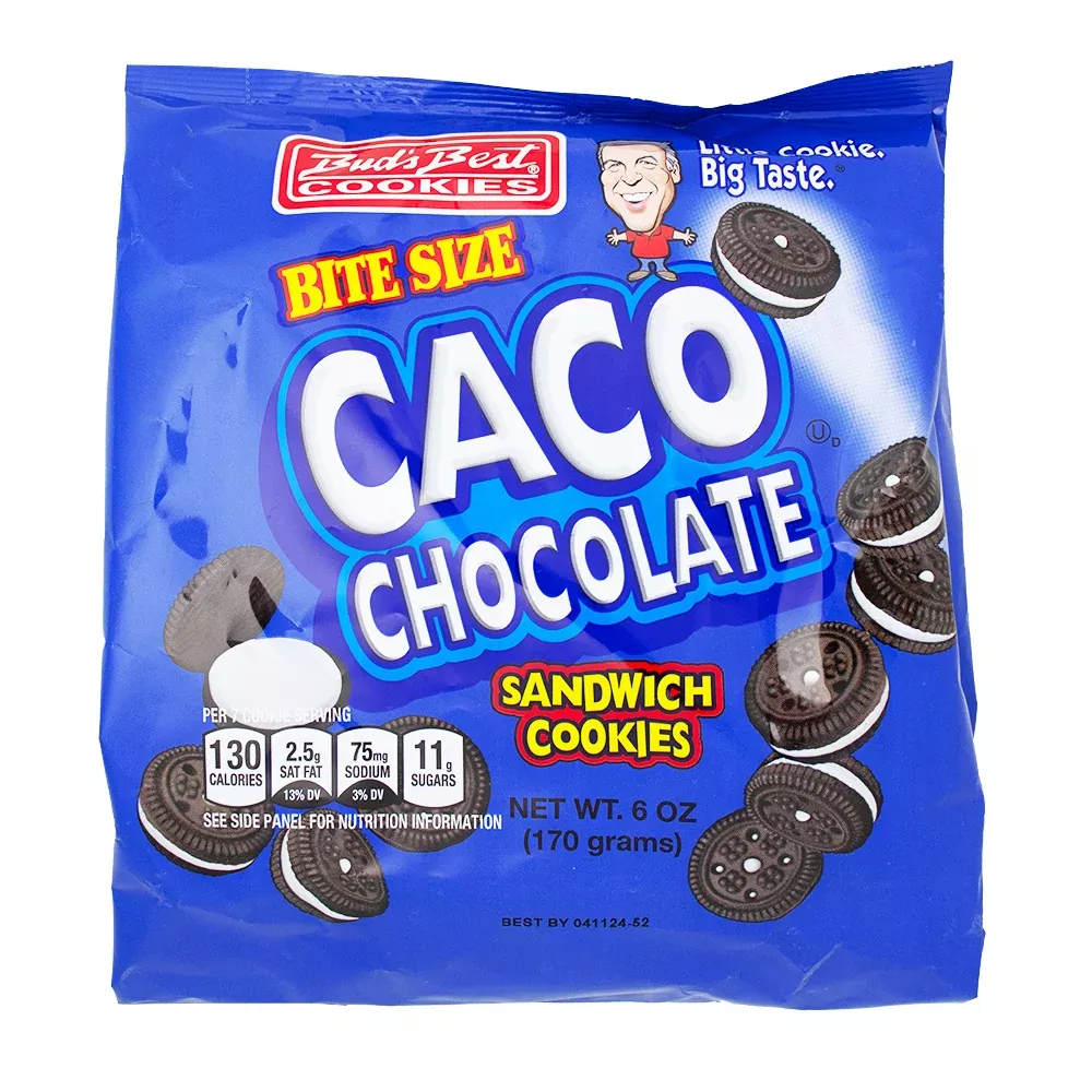 Bud's Best Caco Chocolate Sandwich Cookies - 6oz.