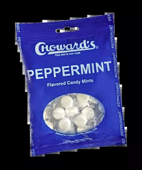 c howard’s peppermint wrapped candy mints 3 oz. bag