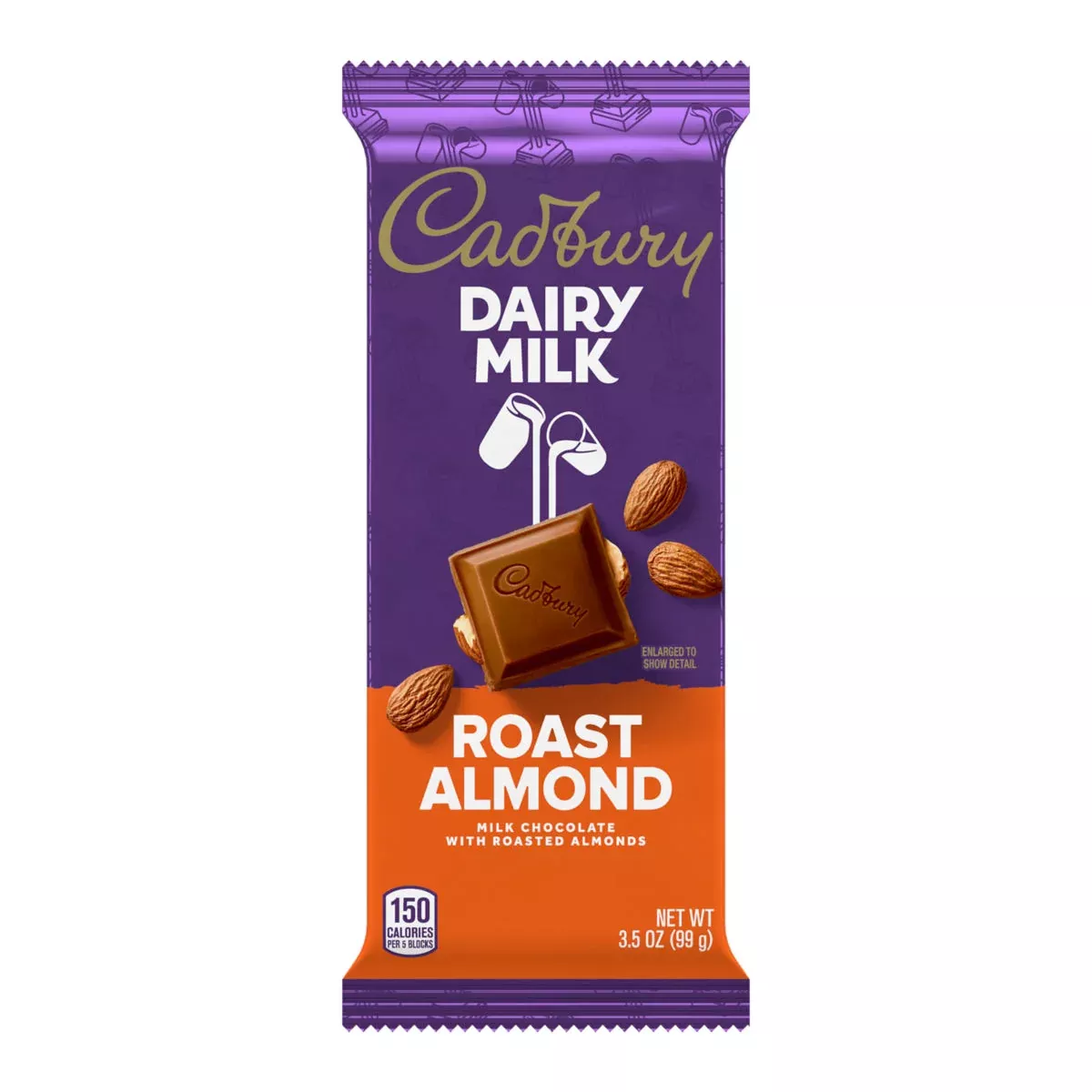 Cadbury Dairy Milk Chocolate Roasted Almond 3.5oz bar
