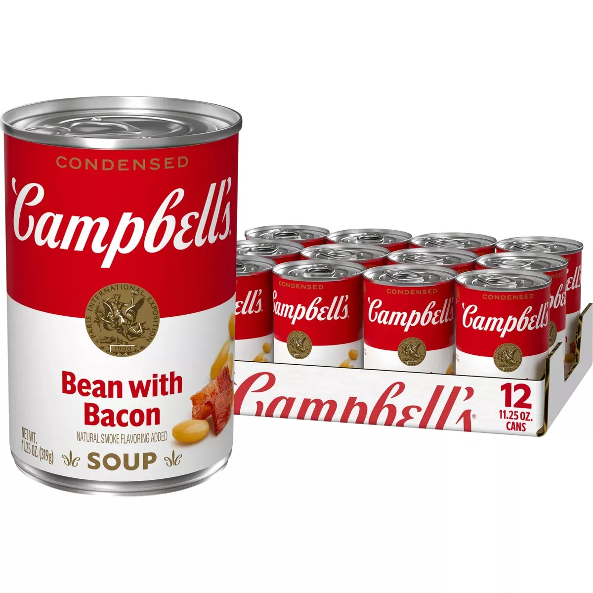 Campbell's Condensed Bean with Bacon Soup, 11.25 oz (Pack of 12)