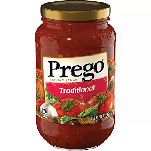 Campbell's Prego Plain Spag 14 oz Single Jar