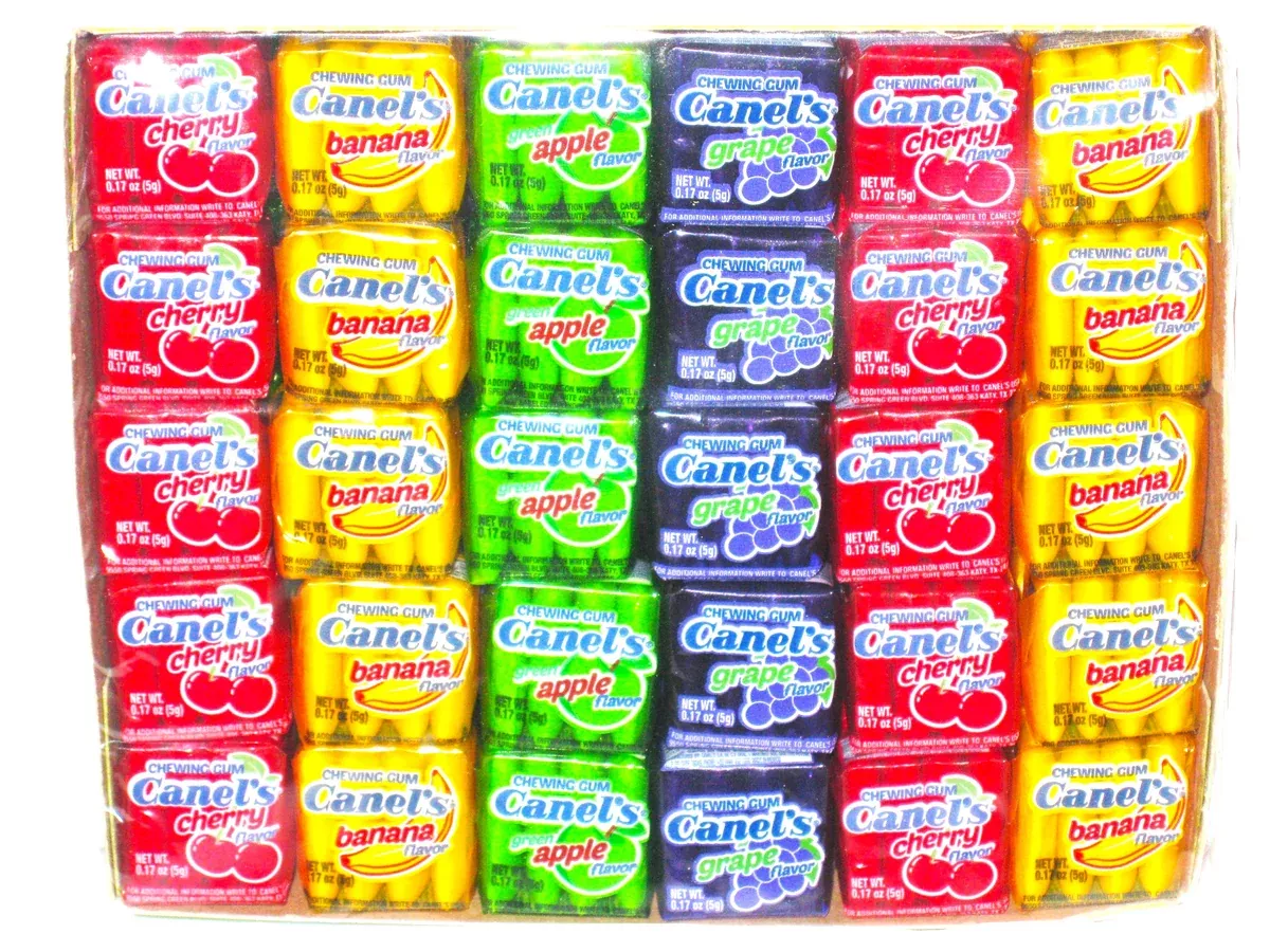 Canel's Fruity Chewing Gum 4pc 60ct box