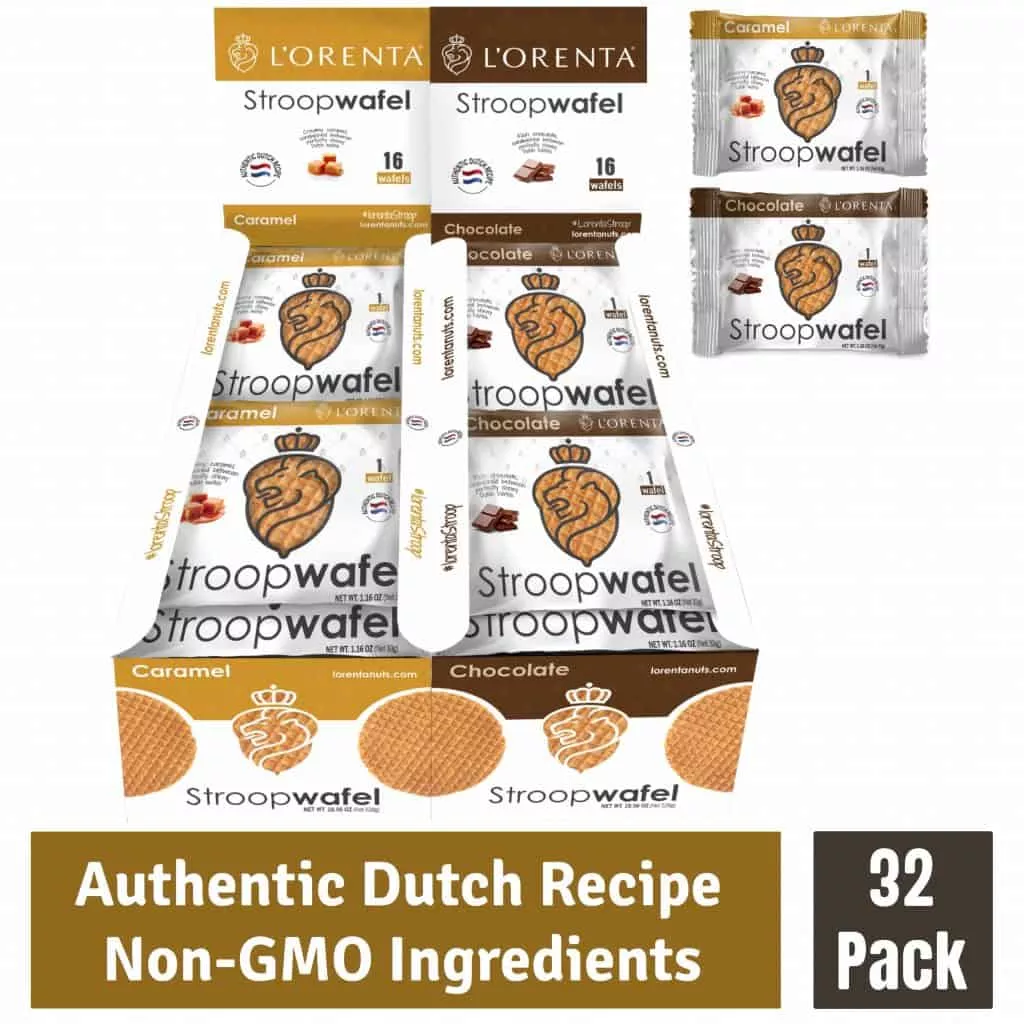 Caramel & Chocolate Stroopwafel – Variety Pack – 32 Waffles