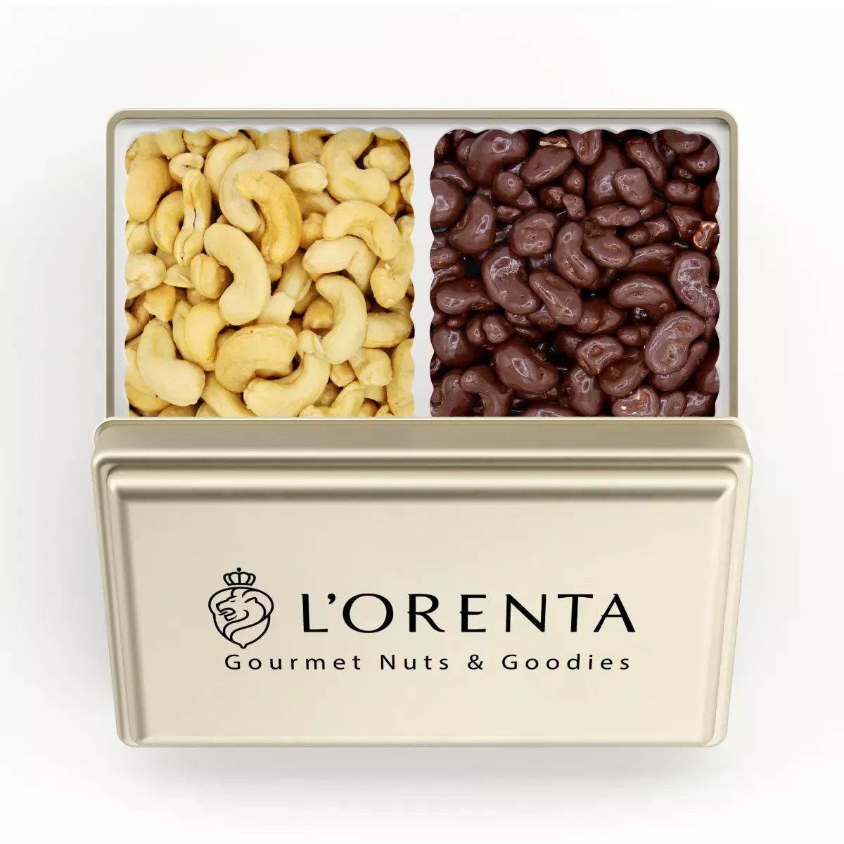 Cashew Party Gold Tin