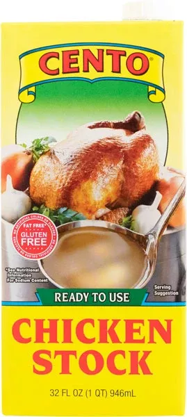 Cento Chicken Stock, Ready to Use, 32 oz | 1 QT