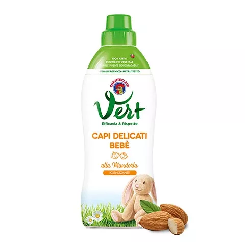 Chanteclair Almond Ecodetergent for Baby Delicate Garments, Laundry Detergent, 750 ml