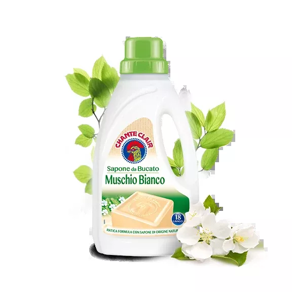 Chanteclair Hand Wash Laundry Soap White Musk, 33.8 oz | 1000 ml