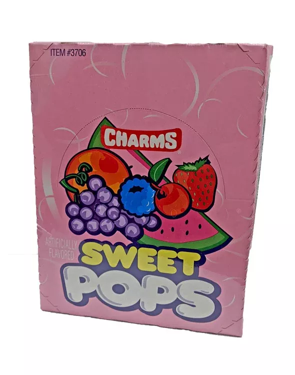 Charms .625oz Sweet Pops 48 Count Box