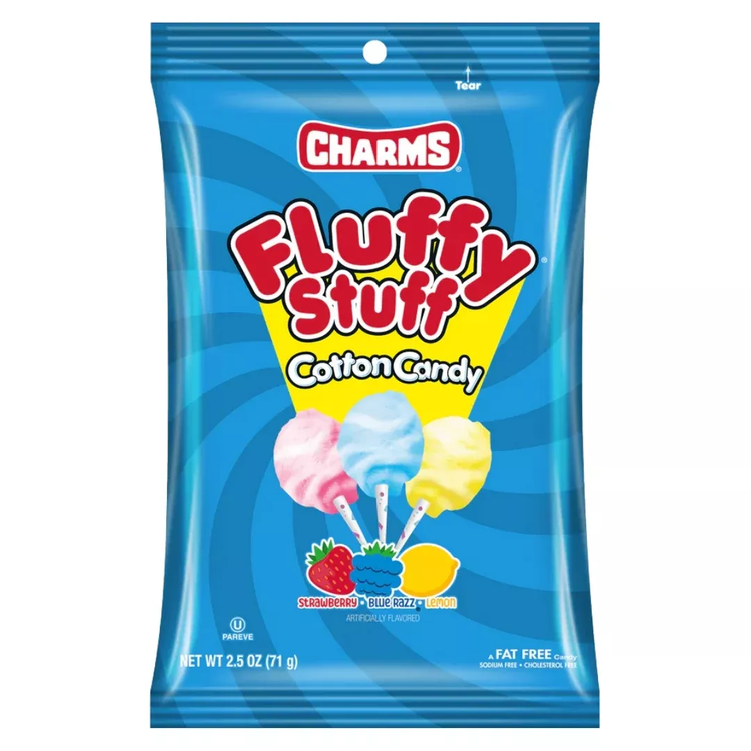 Charms Fluffy Stuff Cotton Candy (12 Pack)