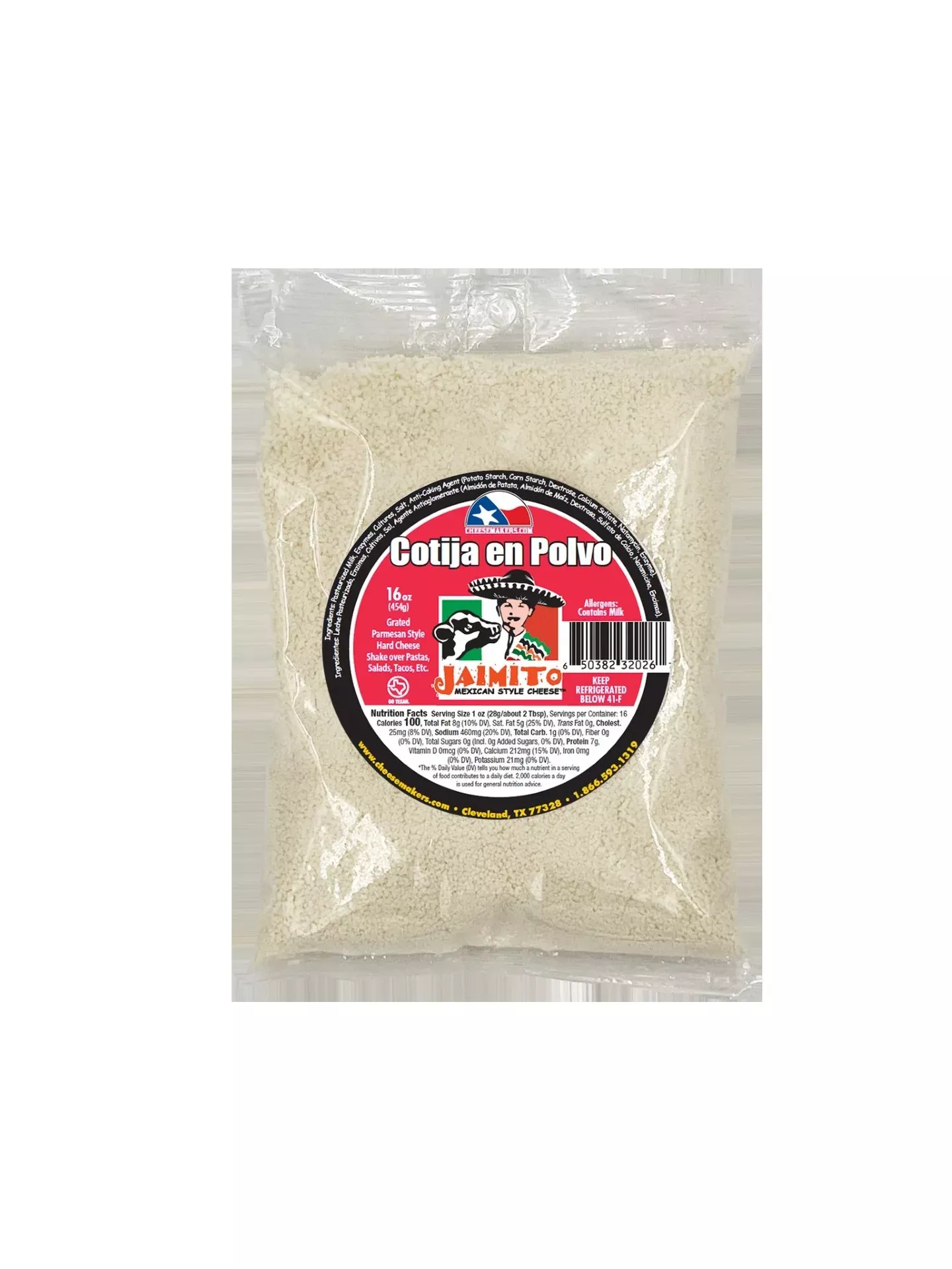 Cheesemakers Cotija Polvo 1 Pound Each - 12 Per Case