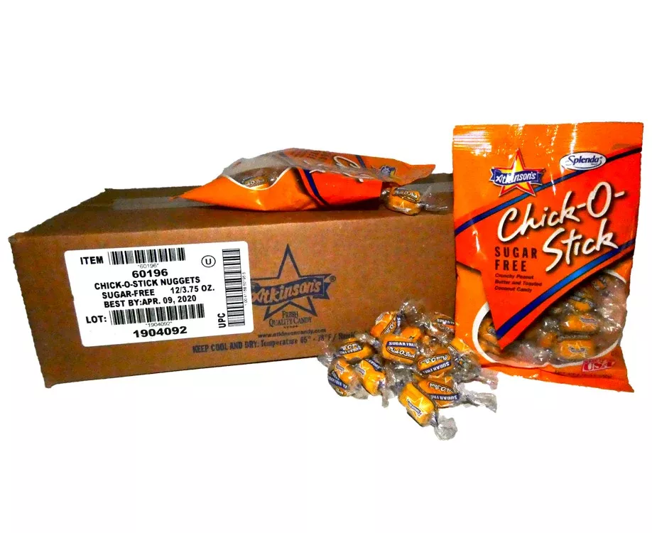 Chick O Stick Sugar Free 3.75 oz Bag or 12 Count Box