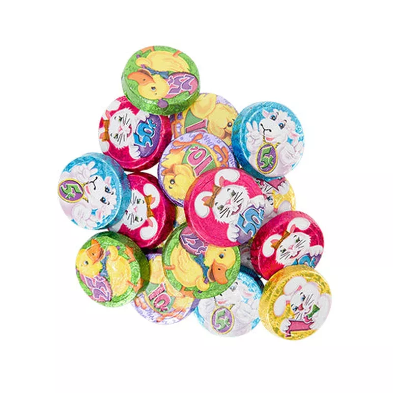 Chocolate Double Crisp Bunny Munny Coins - Bulk Bag