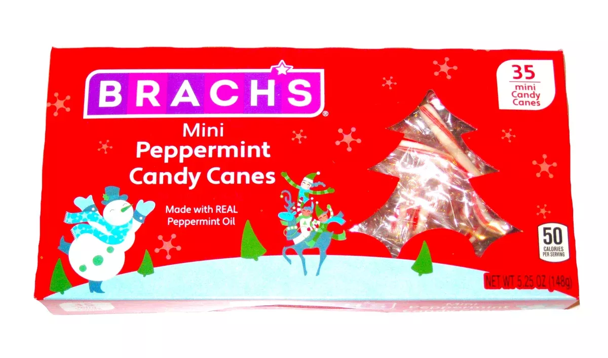 Christmas Candy Canes Brach's Peppermint Mini Canes 35ct box