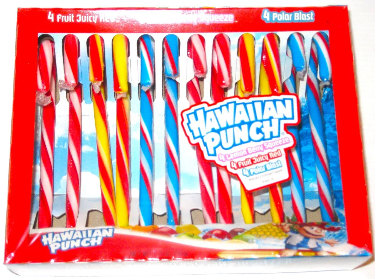 Christmas Candy Canes Hawaiian Punch 12ct box
