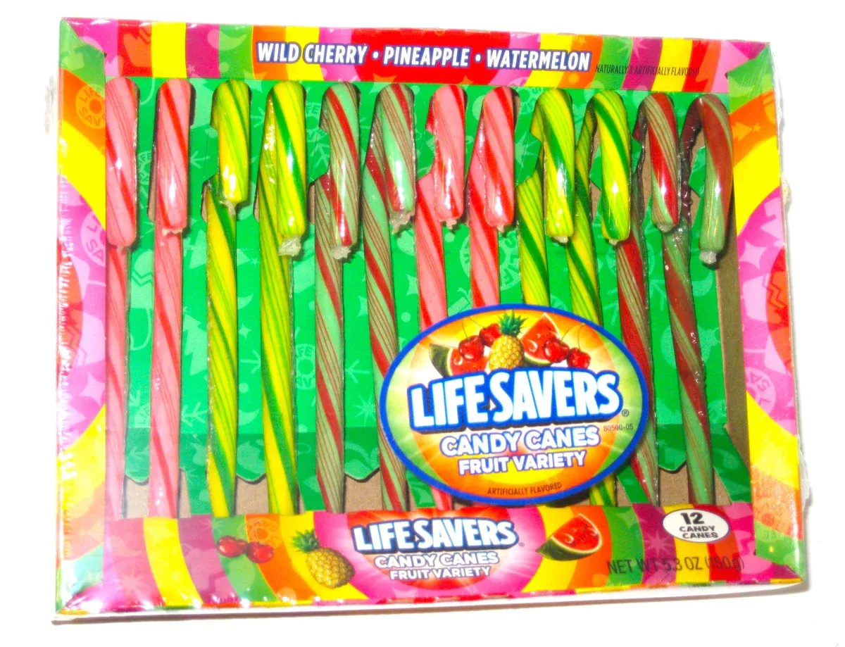 Christmas Candy Canes Lifesavers 12ct box