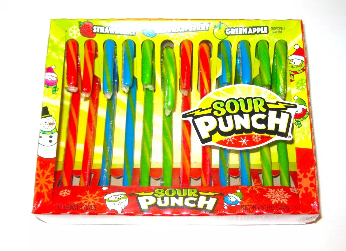 Christmas Candy Canes Sour Punch 12ct box