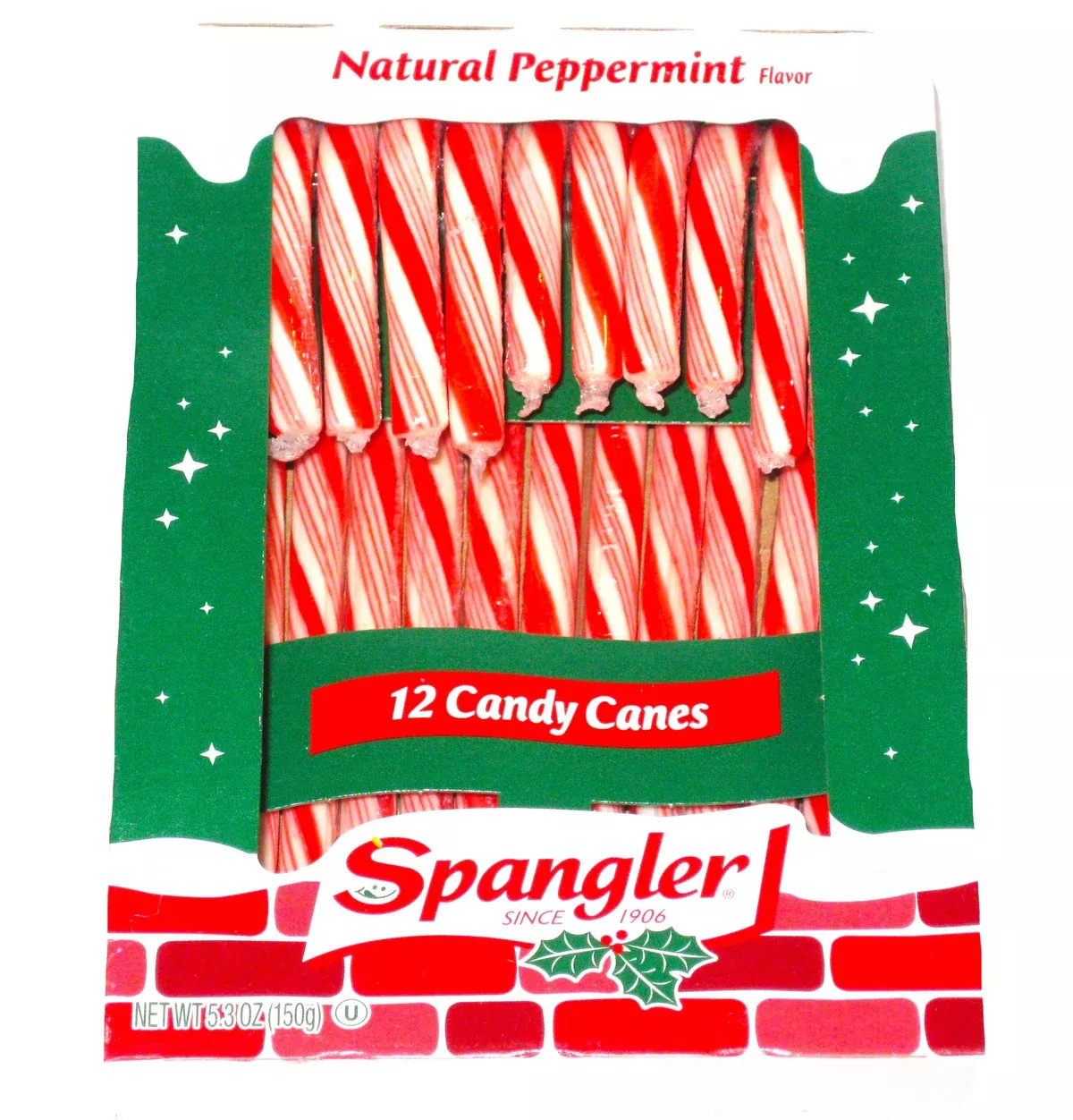 Christmas Candy Canes Spangler Red and White Peppermint 12ct box