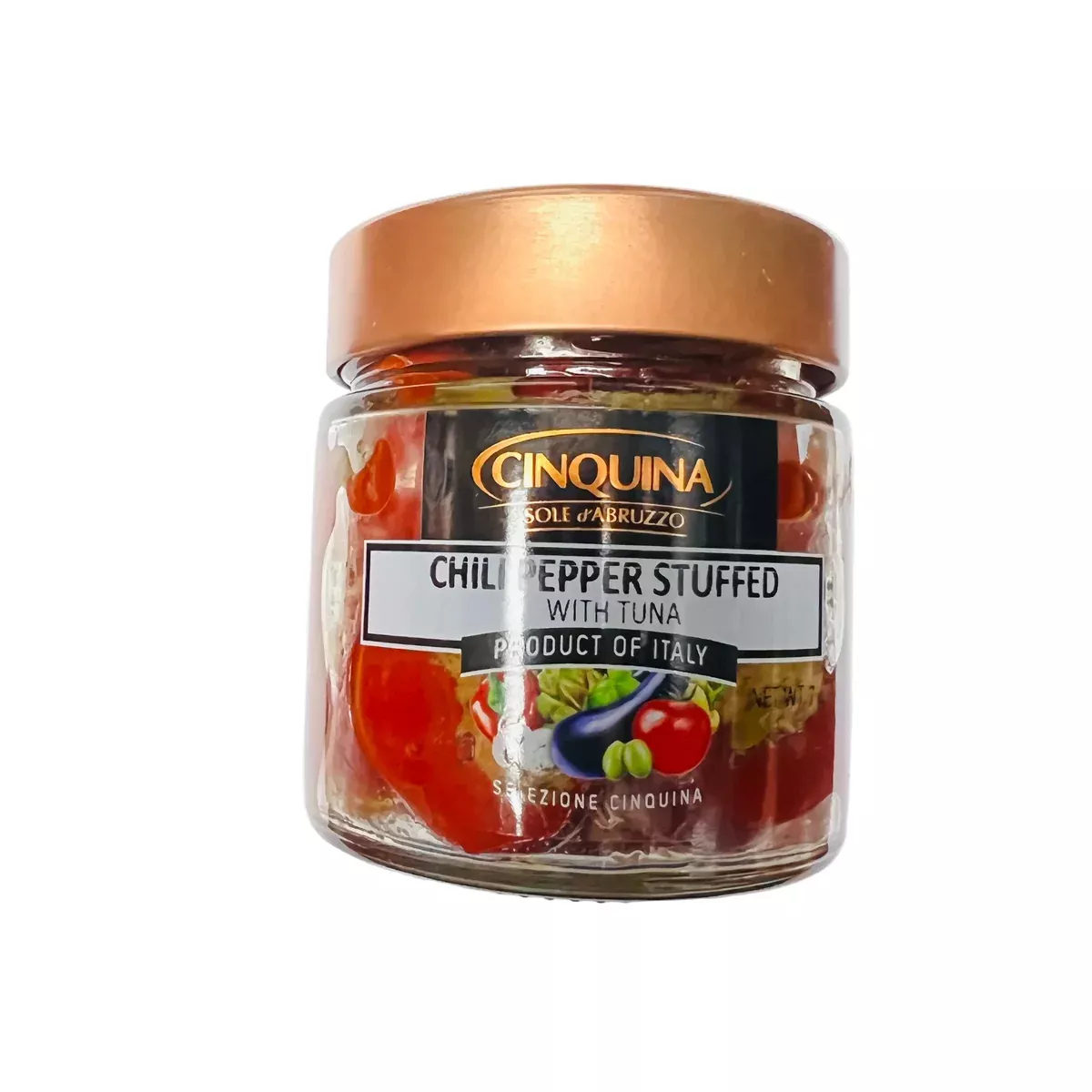 Cinquina Chilli Peppers Stuffed with Tuna, 7.7 oz | 190g