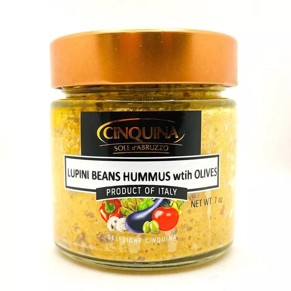 Cinquina Lupini Beans Hummus With Olives, 7 oz | 200g