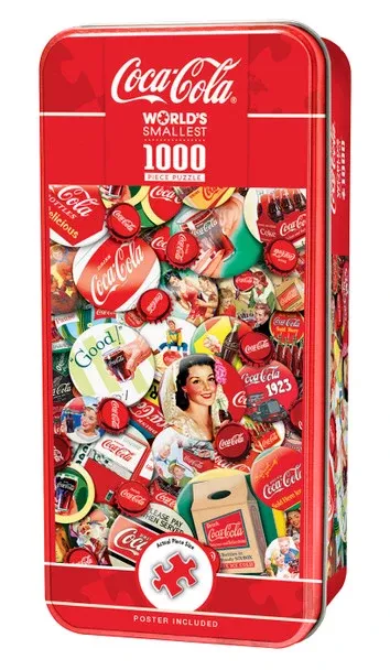 Coca Cola Caps Worlds Smallest Puzzle Tin