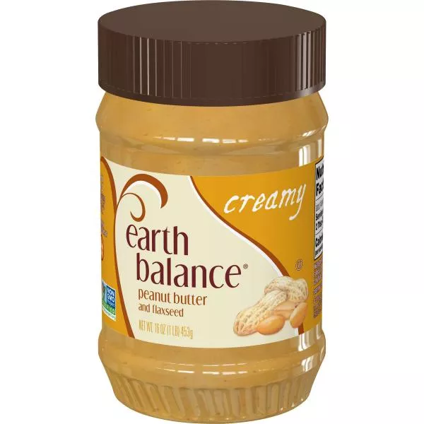 Conagra Retail Earth Balance Creamy Peanut Butter 16 Ounce Size - 12 Per Case