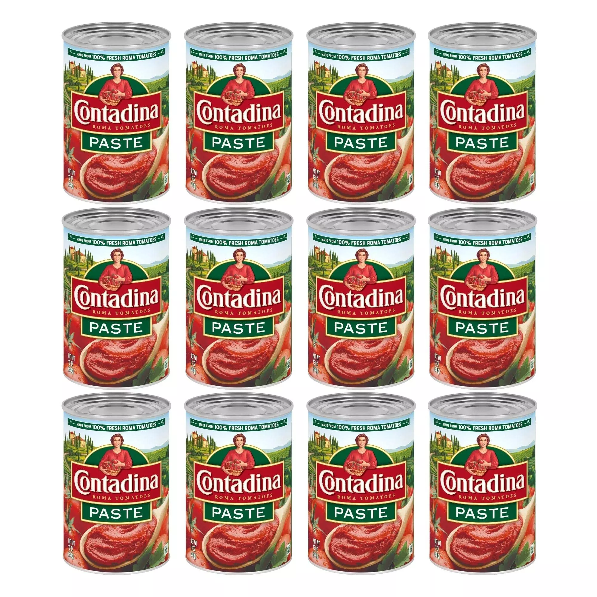 Contadina Tomato Paste, 12 Oz (Pack Of 12 Cans)
